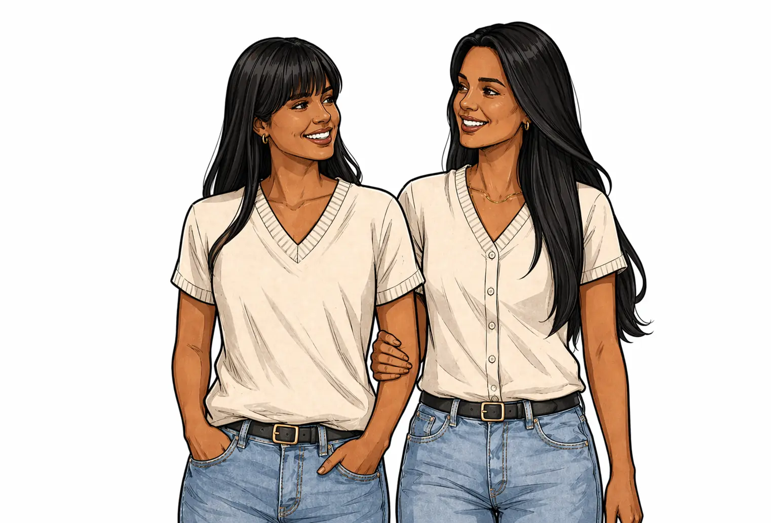 Fabiana and Luciana Carvalho